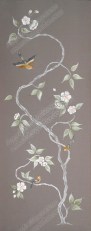 κινεζικη ζωγραφικη, τοιχογραφίες, κινέζικη ταπετσαρία, κλαδί με λουλούδια, ζωγραφική σε τοίχο